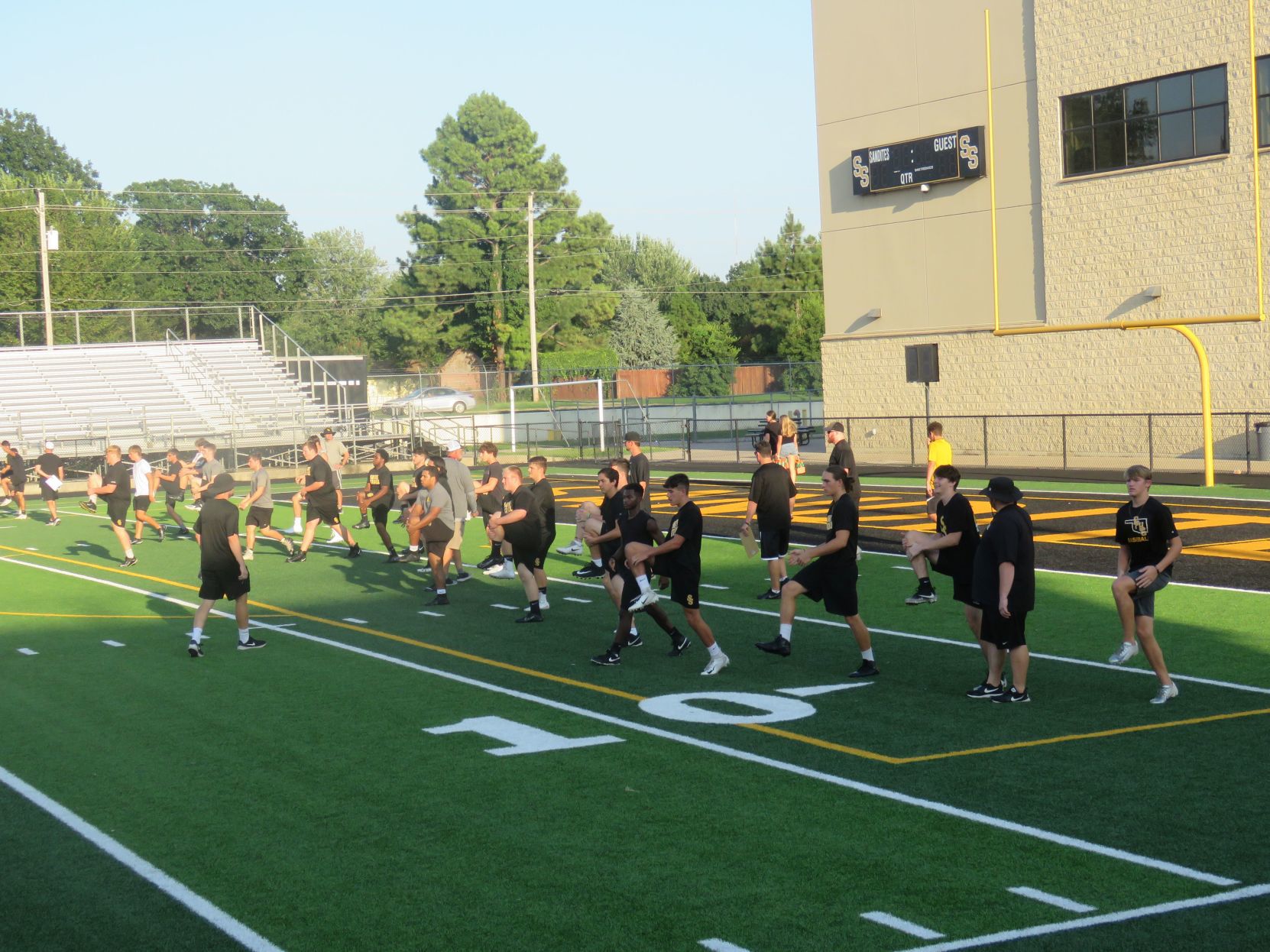 Sand Springs begins football practice